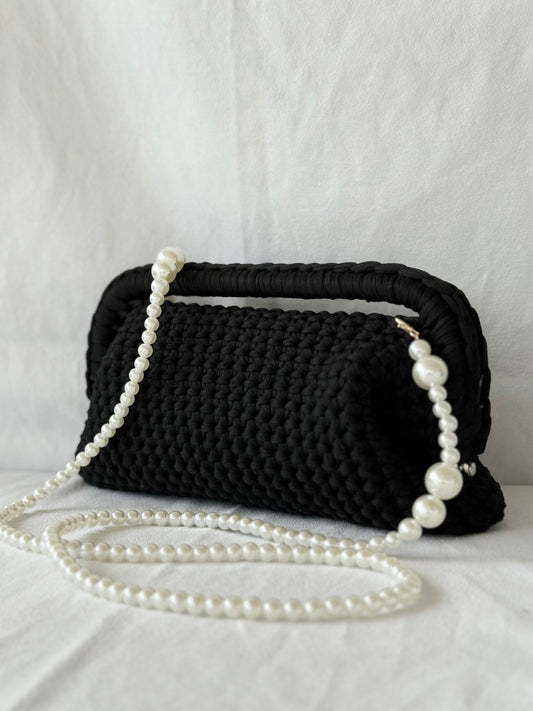 Clutch Perla nera