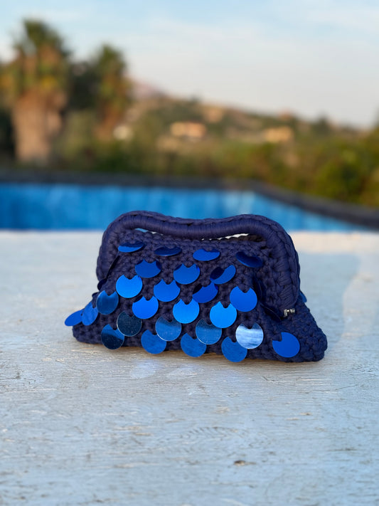Clutch Luxury Blu